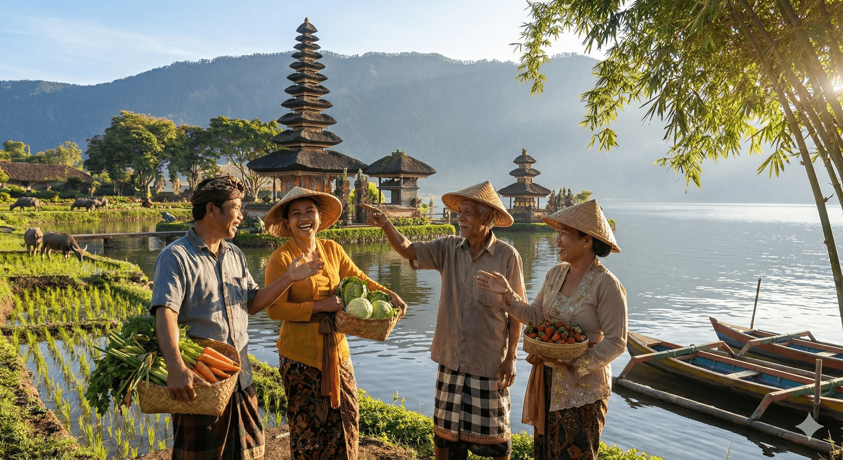 Interaksi Petani Lokal Bedugul